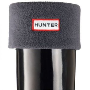 Hunter Grey Fleece Welly socks SZ M (US 5-7)